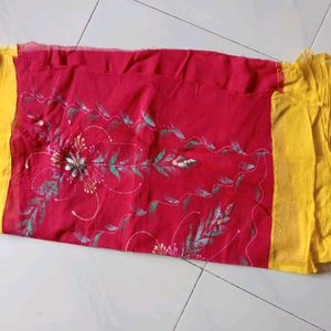 Saree With Blouse Set For Small Girls