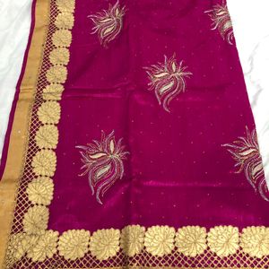 Cut Work Heavy Party Wear Saree