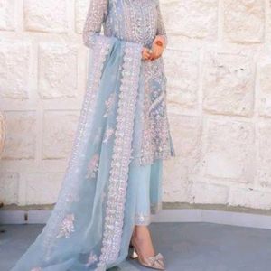 Blue Diamond Pakistani Dress 💎