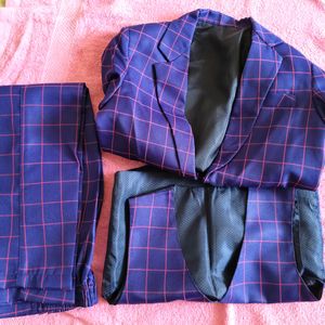 Jeet Ethics 4 Piece Checkered Party Suit With Bow