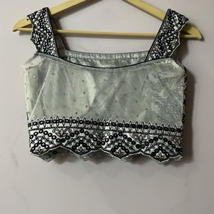 Black And white Lehanga choli