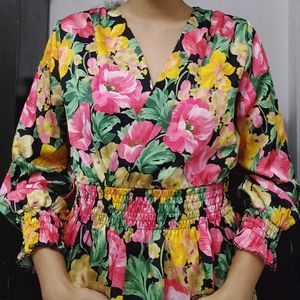 Multicolor Floral Top