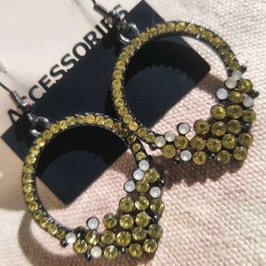 Yellow Moon: Imported Earrings