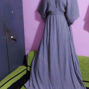 grey long frock