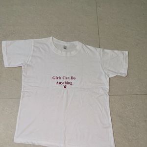 Girls White Tshirt