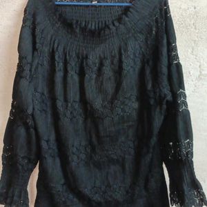 Oversized Summer Stylish Top Black Premium