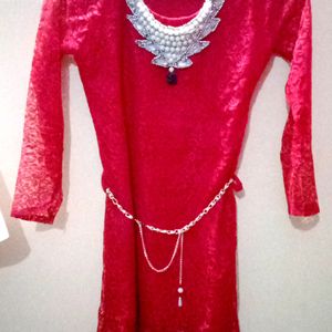 Red Necklace Top