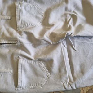 High Waist White Jeans Stretchable