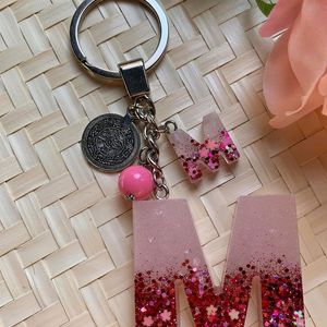 Hair Clip And Alphabet Keychain