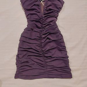 Strapless Ruched Dress