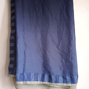 Navyblue Saree With Blouse