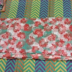 Flowers Prnit Doria Saree