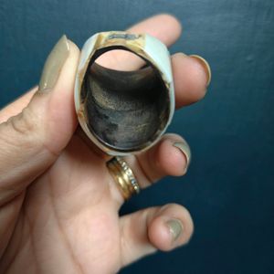 Old Abalone Shell Ring