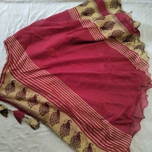 Red Lehnga With Kurti