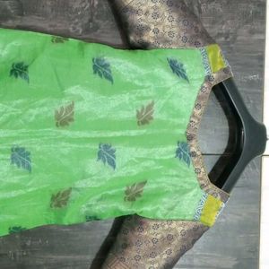 Parrot Green Festive Kurta