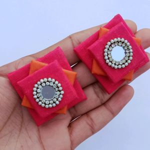 fabric earrings