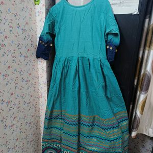 Long Cotton Designer Dress