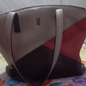 Brown Colourblock Shoulder Bag