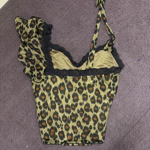 Animal Print Crop Top