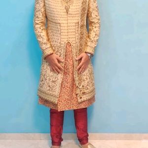 Wedding sherwani with chudidar