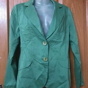 Green Colour Blazer