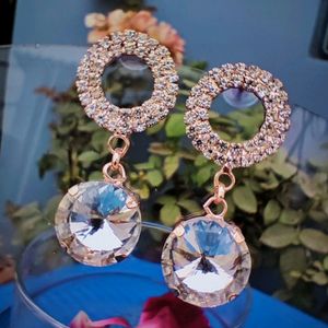 Circle Rose Gold Earrings Ad