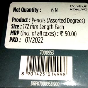 Camlin High Quality Drawing Pencils