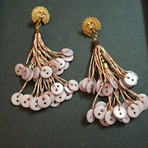 button earrings