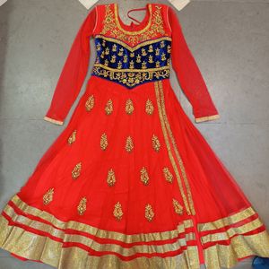 Ethnic Red Gown