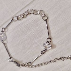 Silver stones bracelet