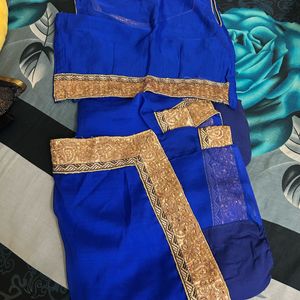 Beautiful Royal Blue Saree