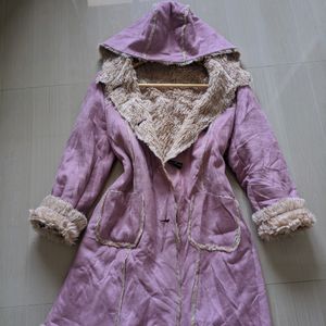 Women Suede Fur Coat