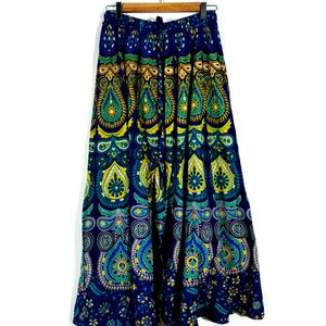 Navy Blue Printed Palazzo Pant For Women's