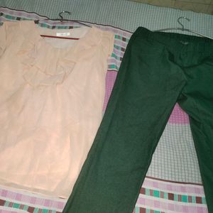 Buy Women Imported High Waist Pants Get Top Free