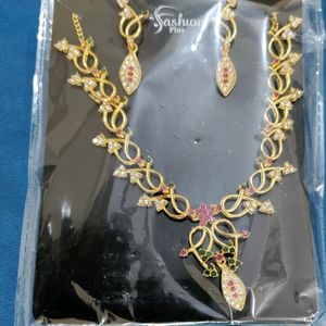 Brass Gold Plated Jewellery Set