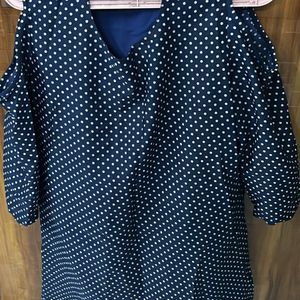 Ak Fashion Women Fit And Flare Dark Blue Dress