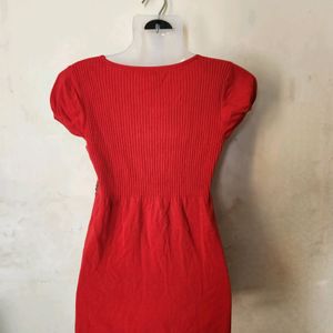 Red Top With Embroidery