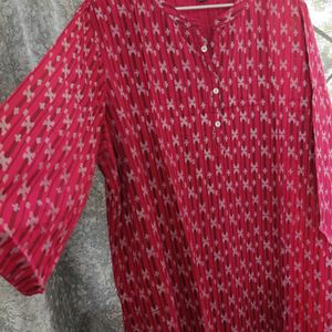 Be Indi Red Kurta