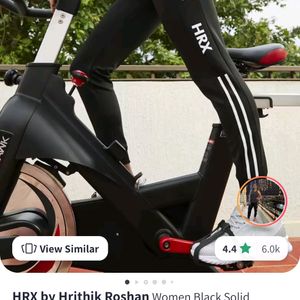 HRX Black Solid Active Joggers
