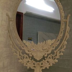 White Ivory Vintage Ornamental Mirror 🪞✨❤️‍🔥