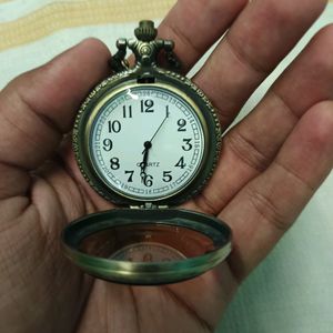 Metallic Pocket Watch