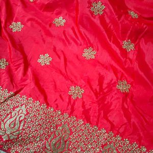 Beautiful KARVACHAUTH special Saree With Blouse