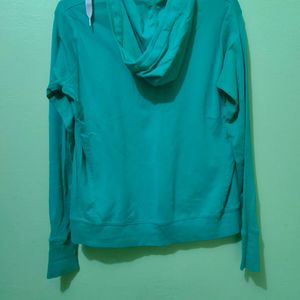 Green Sweatshirt With Thumb holes