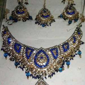 Blue Colour Jewellery Set