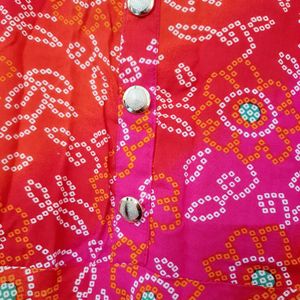 Orangish Pink Kurta