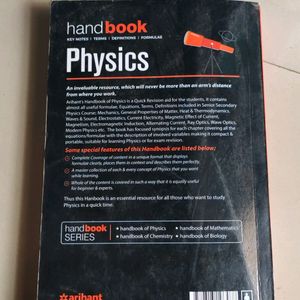 Arihant Physics Handbook For 11th, 12th And JEE