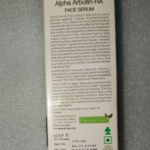 Alpha Arbutin Face Serum