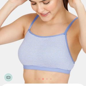 Zivame Striped Non Padded Light Wear Bra