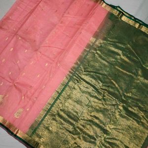 New Pure Kanchi Pattu Saree With blouse Piece