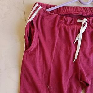 Maroon Track Pant